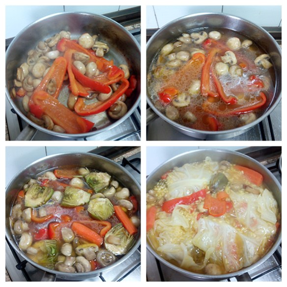 Preparación del arroz