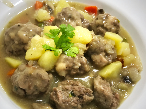 Albóndigas a la jardinera