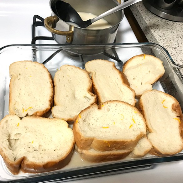 Torrijas remojadas en leche